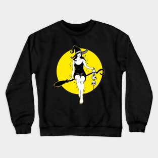 Broom Rider Witch Crewneck Sweatshirt